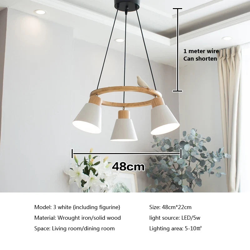 Lampe suspension nordique moderne Macaron
