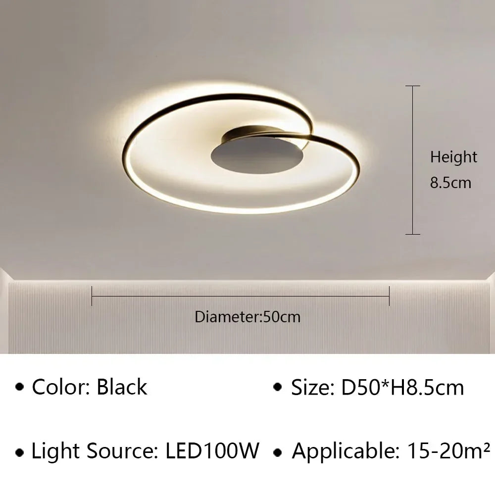 plafonnier led moderne pour décoration intérieure et ambiance chaleureuse