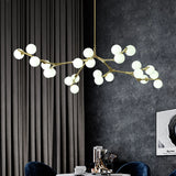 lustre moderne led créatif branche d'arbre moléculaire décorative