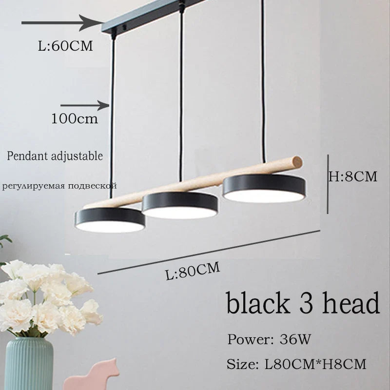 Lustre de style scandinave suspension LED lumières bar restaurant suspension lampe salle intérieure plafond lustre usine en gros