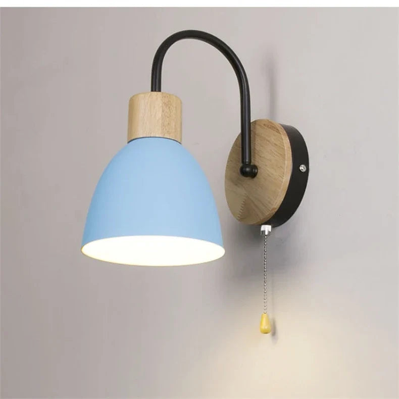 applique nordique moderne macaron avec interrupteur led décoration maison