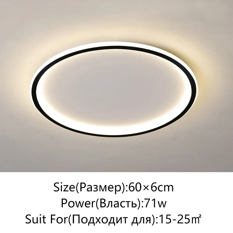 plafonnier led moderne simple variable ronde ou carrée