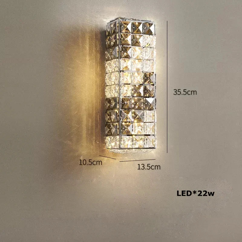 plafonnier led art déco carré cristal design moderne élégant