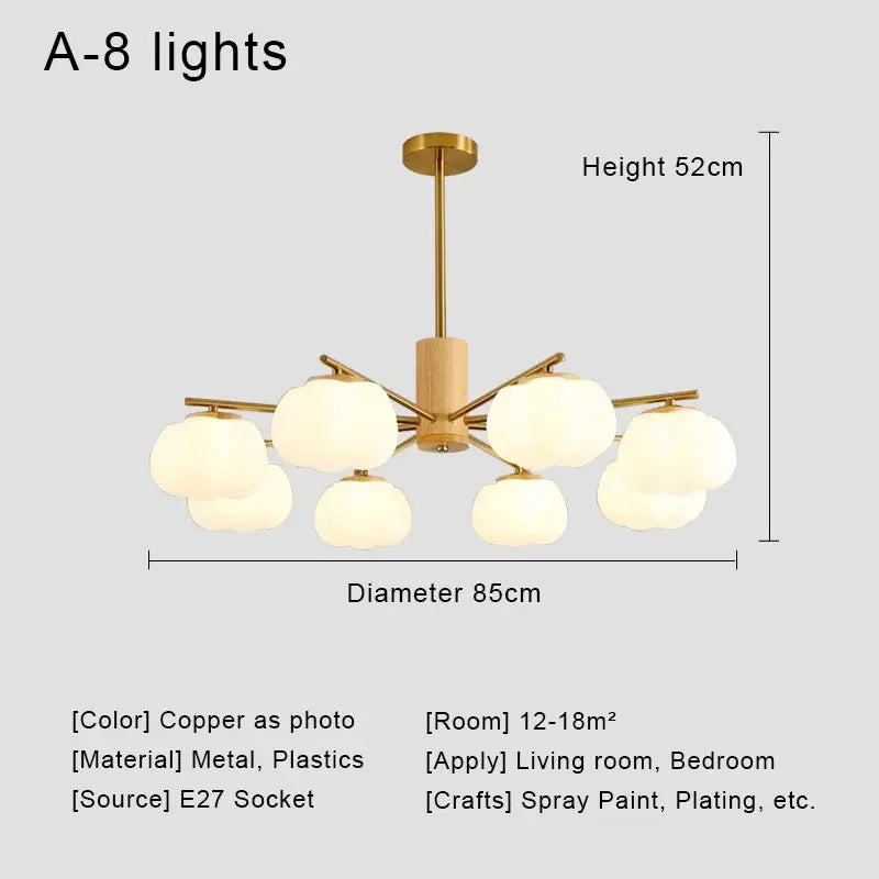lustre à led moderne design nordique pour décoration intérieure