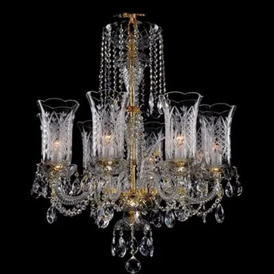 lustres en cristal pour éclairage créatif dans les halls