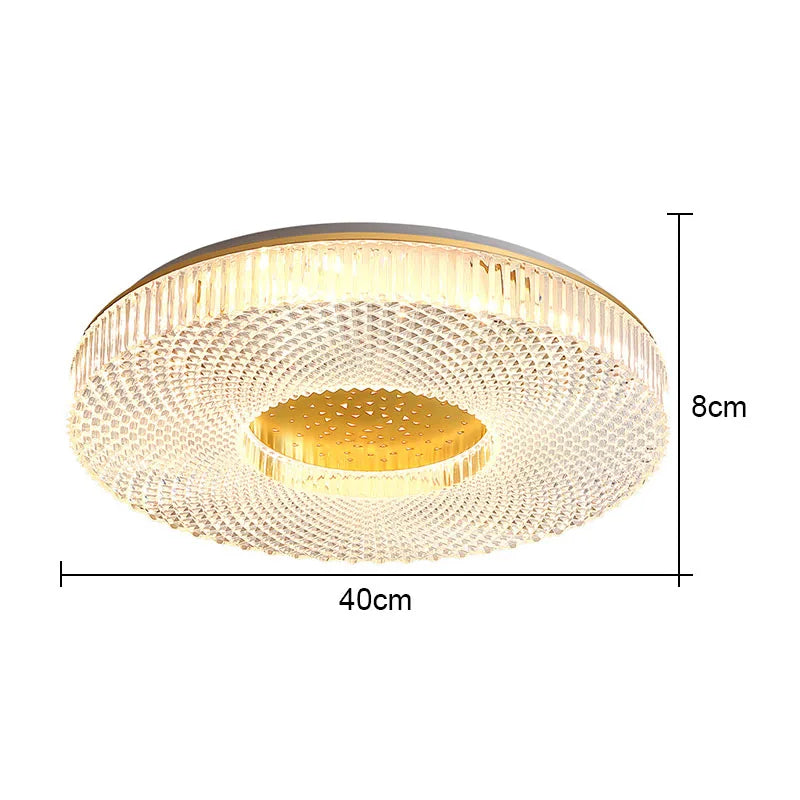 plafonnier led rond en acrylique design moderne pour maison