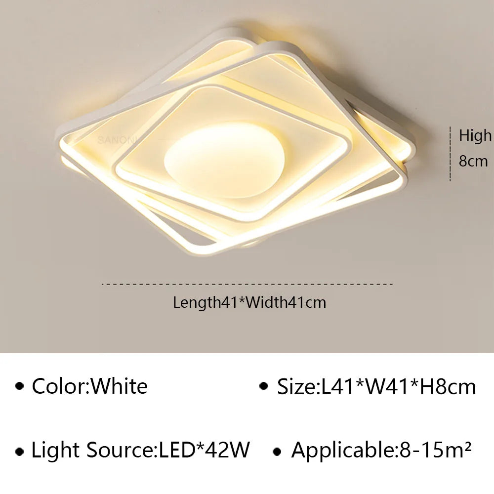 plafonnier led ultra mince lustre moderne intérieur
