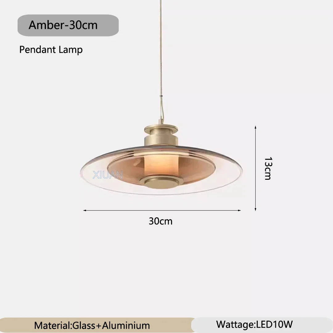 Creative Art Glass Wall Lamps Bedroom Bedside Light Amber Smoke Gray Living Room Decorative Wall Light Aisle Hallway Entrance
