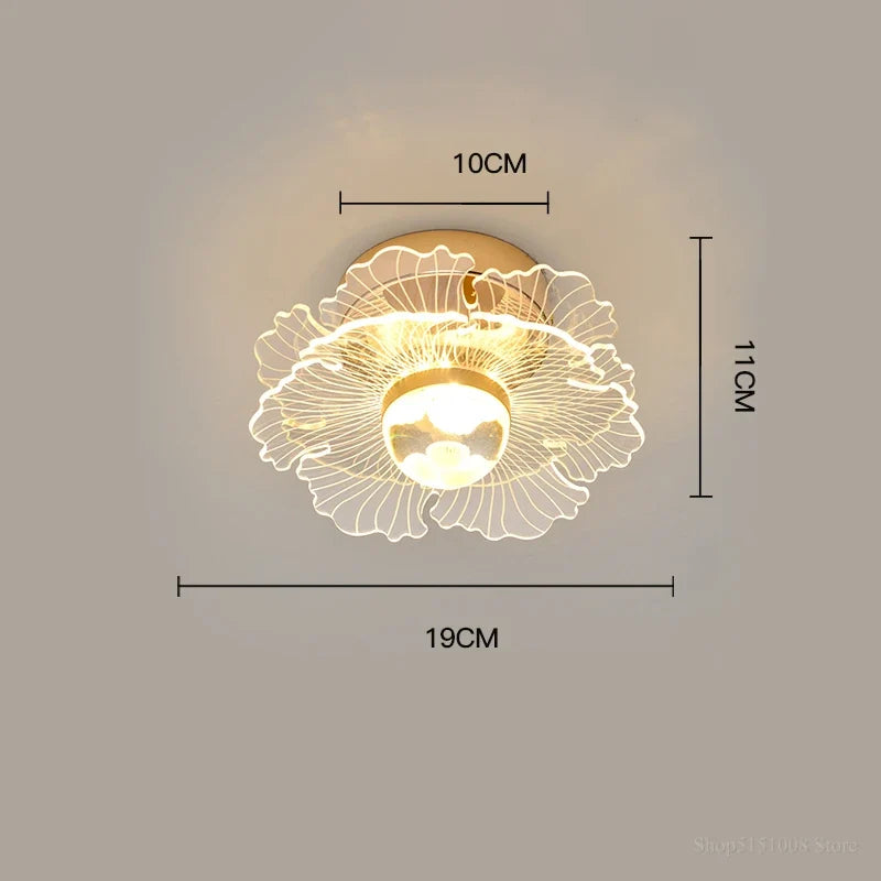 plafonnier led moderne nordique pour intérieur et balcon