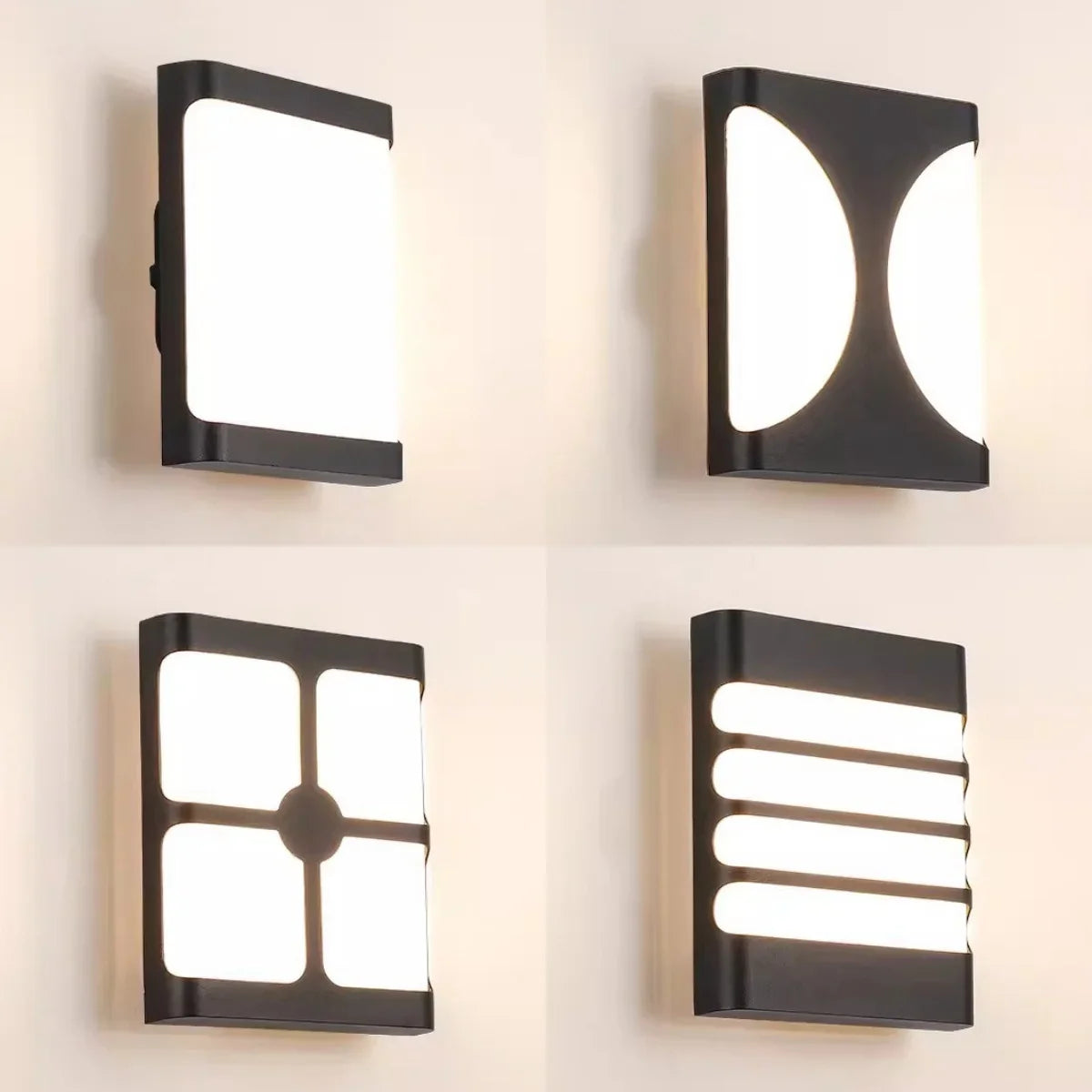 applique murale led extérieure moderne et étanche pour jardin et allée
