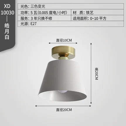 plafonnier moderne à LED pour extérieur et entrée