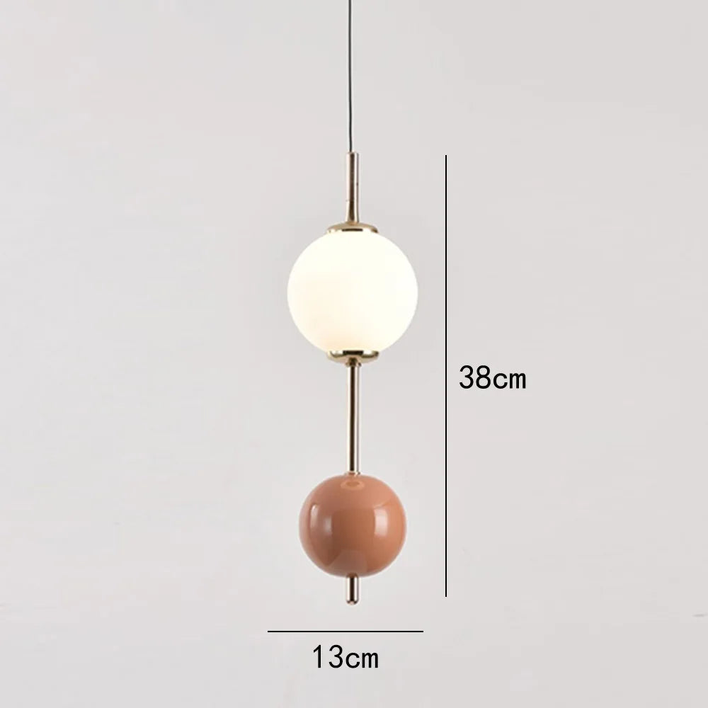Glass Ball LED Pendant Light Ceiling Suspension Hanging for Living Dining Room Bedroom