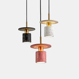 lustre créatif en terrazzo pour restaurant hôtel minimaliste commercial