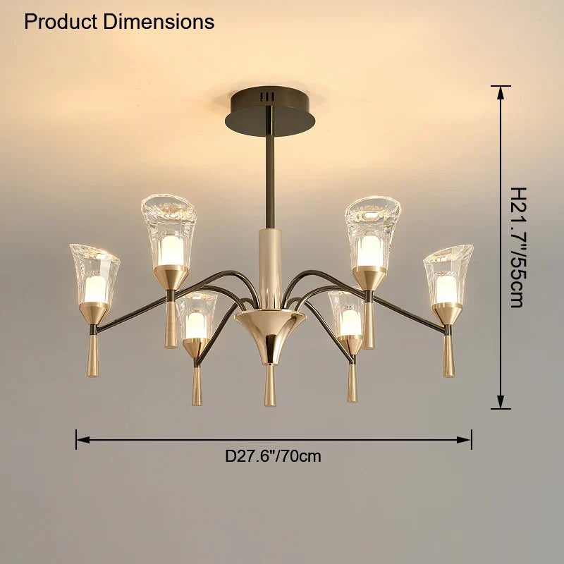 lustre moderne suspendu pour un éclairage élégant intérieur