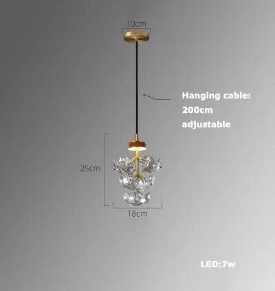 suspension luminaire cuir led verre lustre