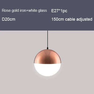 suspension nordique en verre à carreaux pour décoration moderne