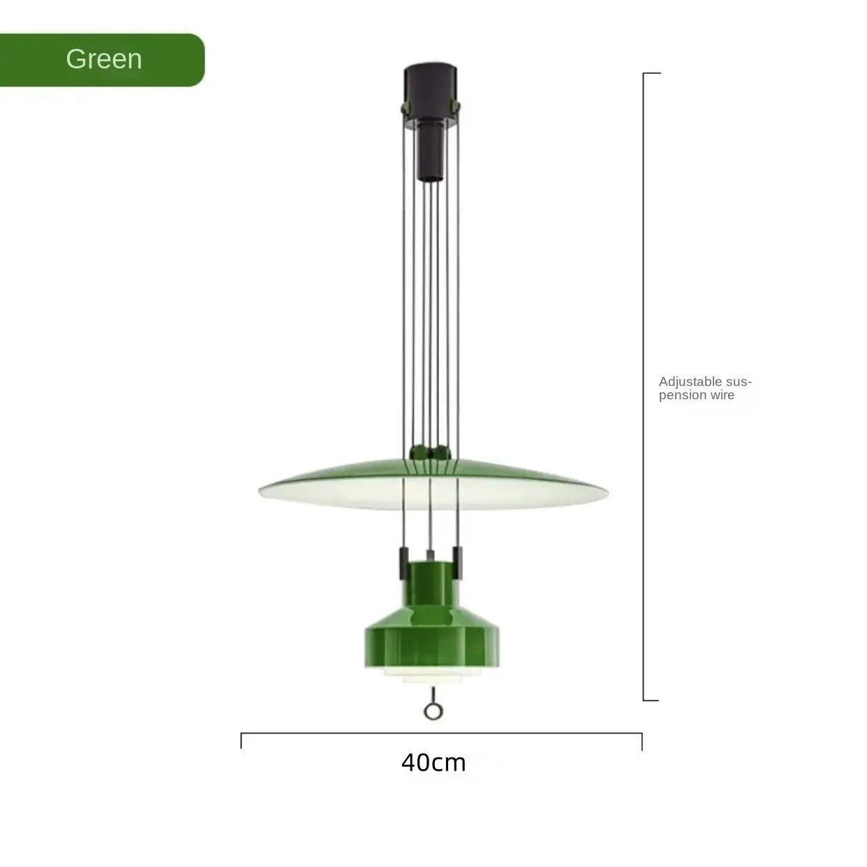 Nordic Creative LED Restaurant Stretching UFO Pendant Light Modern and Simple Vintage Dining Table and Bar Adjustable Ring Light