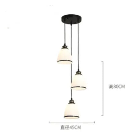 lustre rétro pour une ambiance campagnarde chaleureuse