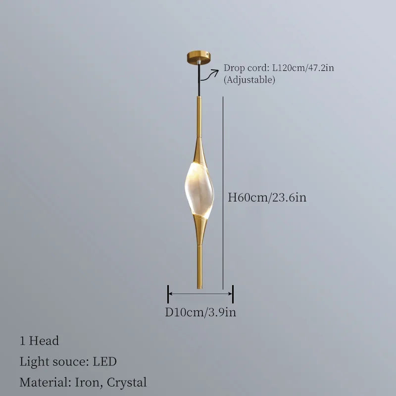 2023 Crystal Hanging Lamps for Ceiling Bedroom Bedside Chandelier Living Room Hallway Wall Lamp Room Decor Lighting Lustre