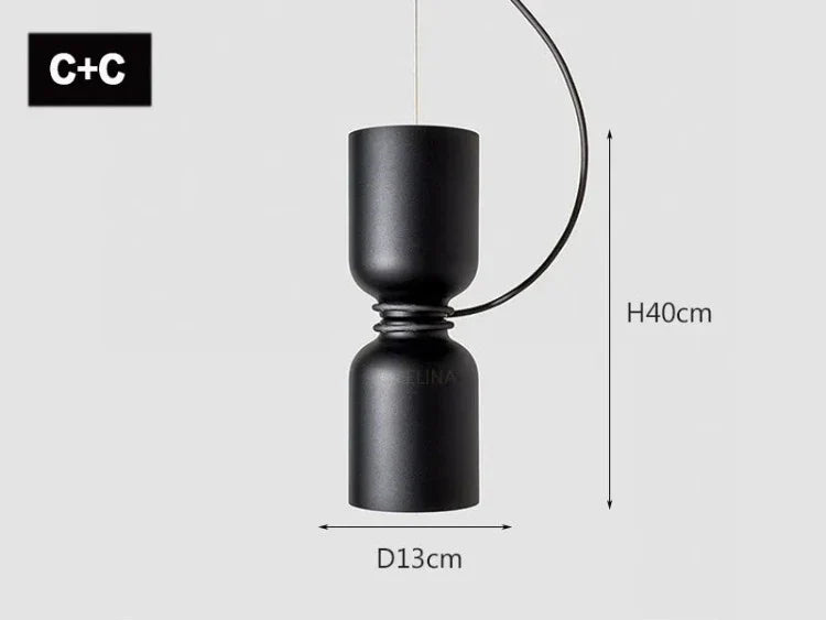 suspension nordique moderne à led pour décoration intérieure créative