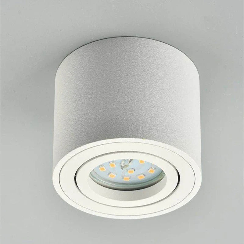 plafonnier led rond avec ampoule remplaçable et angle réglable