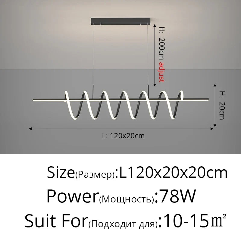 lustre moderne en led pour un éclairage élégant intérieur