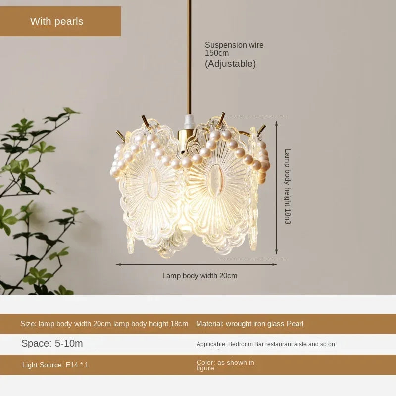 lustre léger en verre cristal pour éclairage moderne