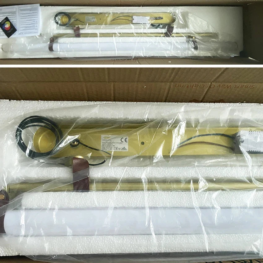 suspension led longue bande style tube design moderne sandyha