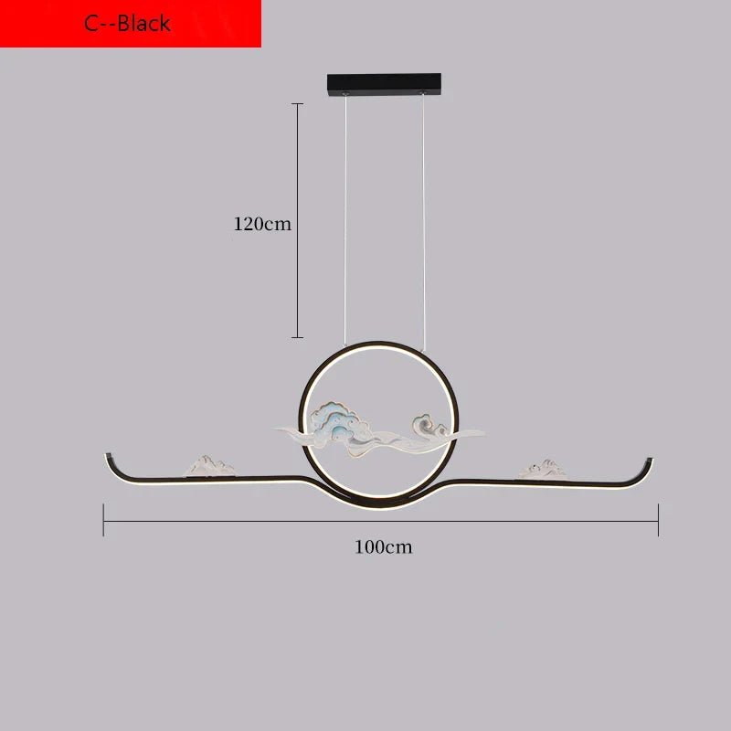 suspension de style chinois pour ambiance zen et moderne