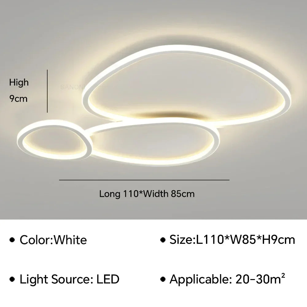 lustre moderne à leds pour intérieur décoratif