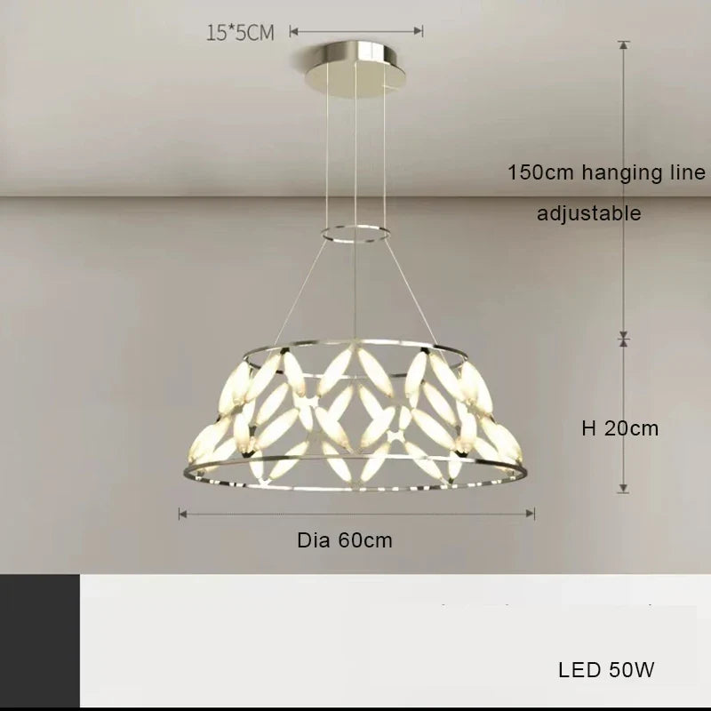lustre led minimaliste abat-jour fantaisie pour noël