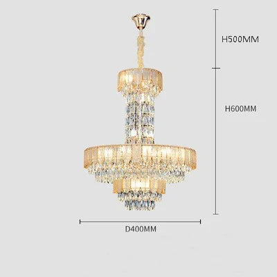 lustre en cristal de luxe pour hôtel et villa