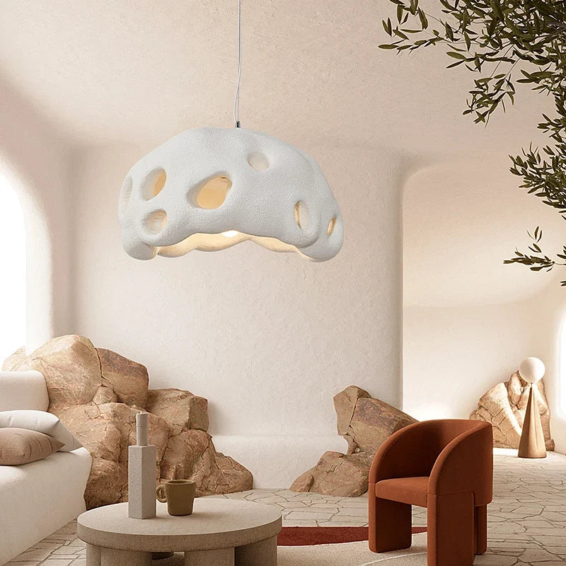 lustre design wabi sabi led suspension nordique irrégulière
