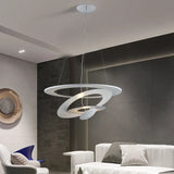 Italy Design Pendant Lamp Ring Ceiling Hanging Light Suspension Metal Chandelier for Kitchen Island Living Room