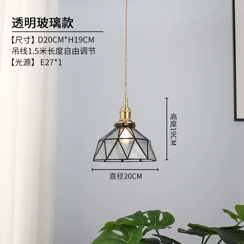 lustre nordique en verre design pour décoration intérieure moderne