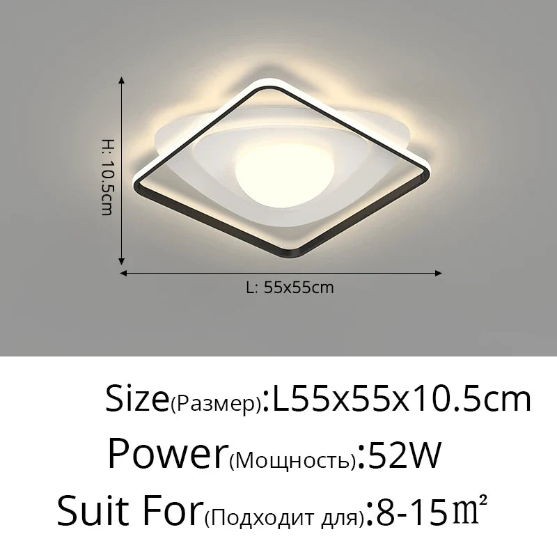 lustre led moderne nordique simple pour éclairage chaud
