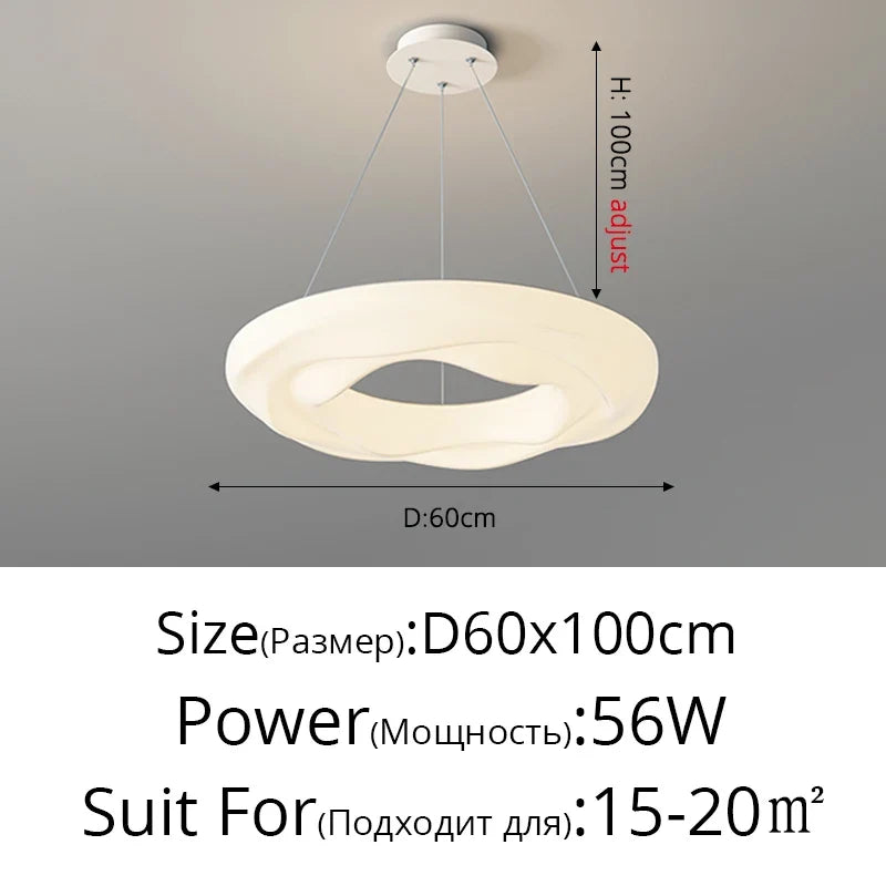 lustres style crème à spectre complet lampes créatives protection des yeux