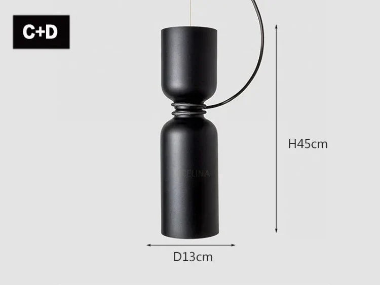 suspension nordique moderne à led pour décoration intérieure créative
