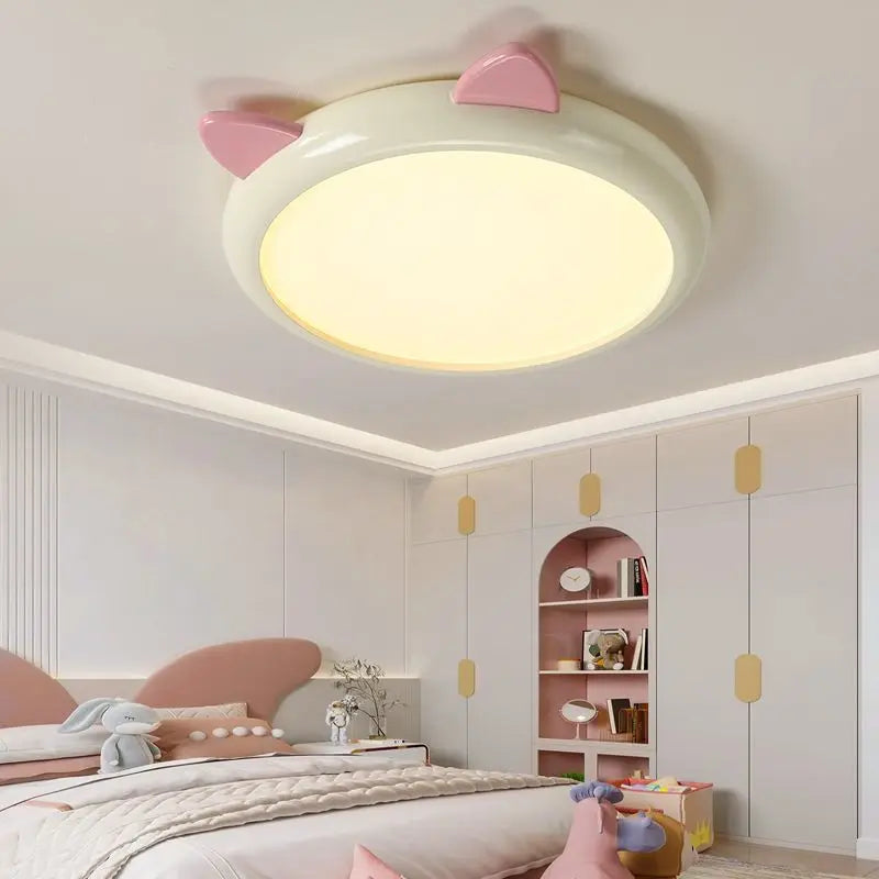 plafonnier dessin animé chaton spectre complet luminaires argent