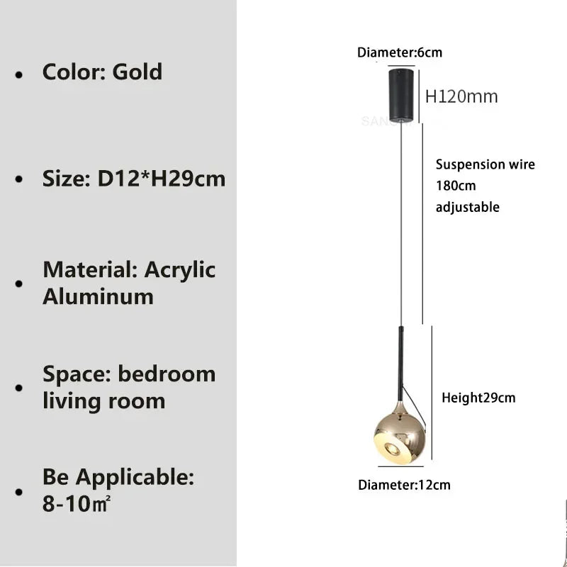 suspension design nordique led décoration intérieure idéale pour étude