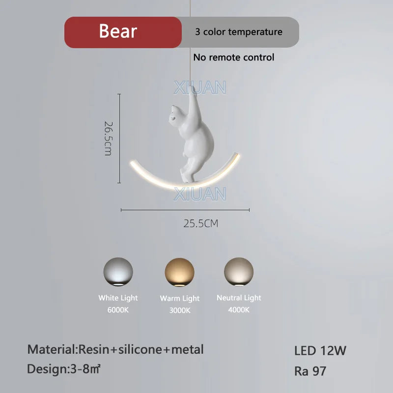 lampe suspendue déco licorne