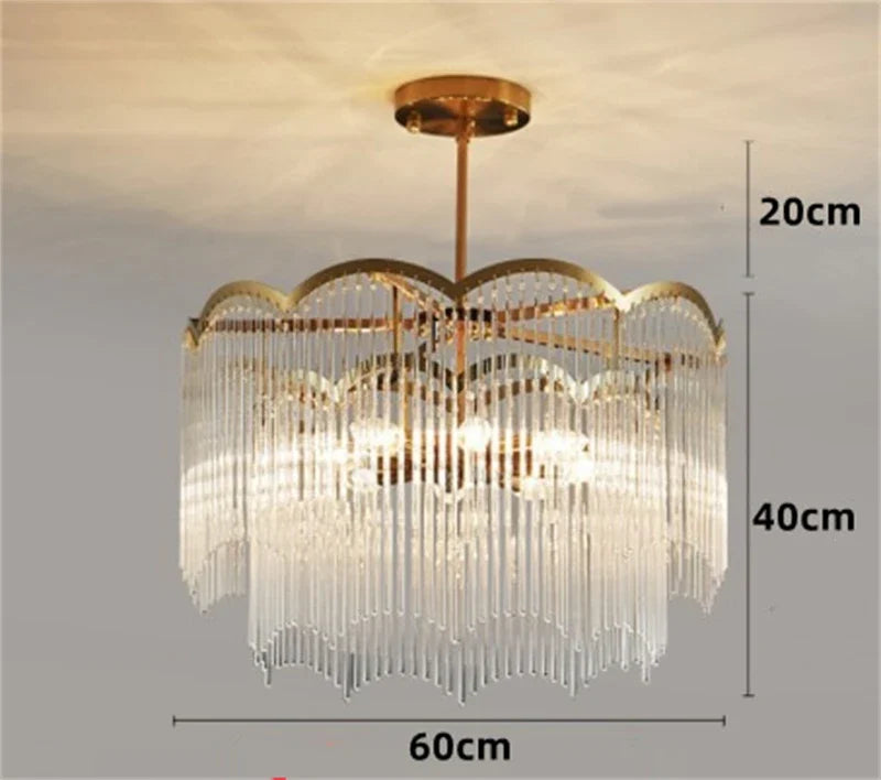 lustre en cristal moderne design luxe pour intérieur