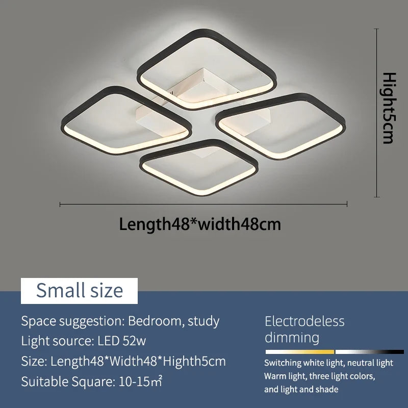 plafonnier à led moderne pour intérieur design élégant