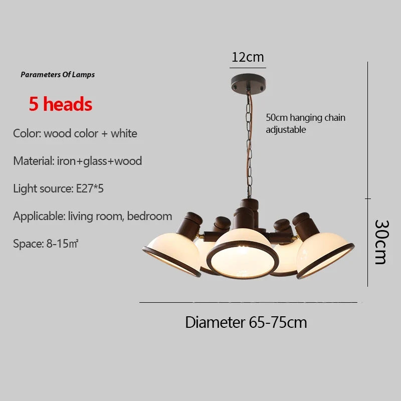 lustre rétro romantique éclairage à LED pour intérieur