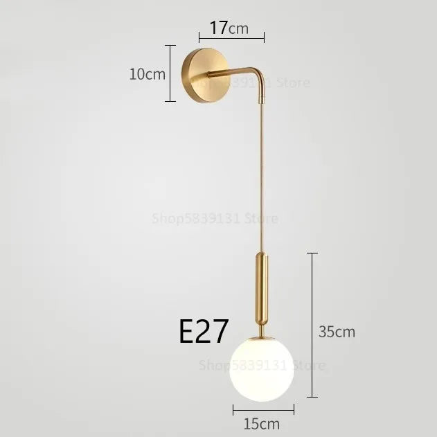 applique murale led moderne simple style nordique décoratif luxe