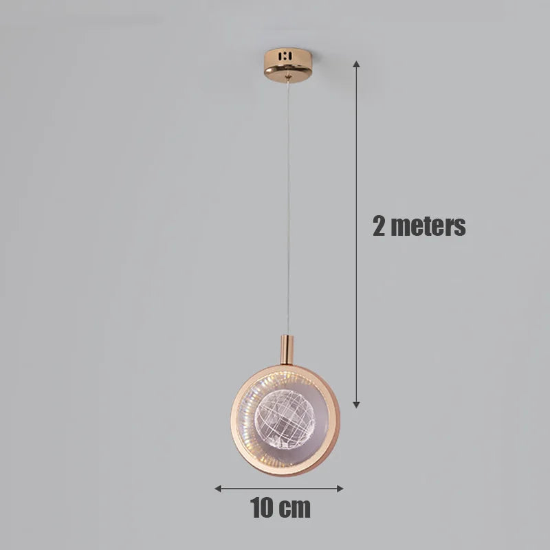 suspension led design pour intérieur de salon