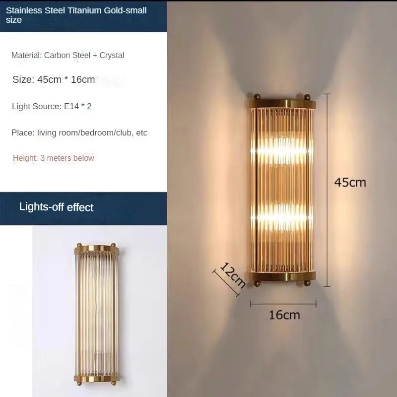 applique murale en cristal style luxueux pour une ambiance élégante
