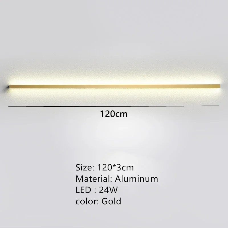 applique murale led moderne avec interrupteur de gradation pour décoration