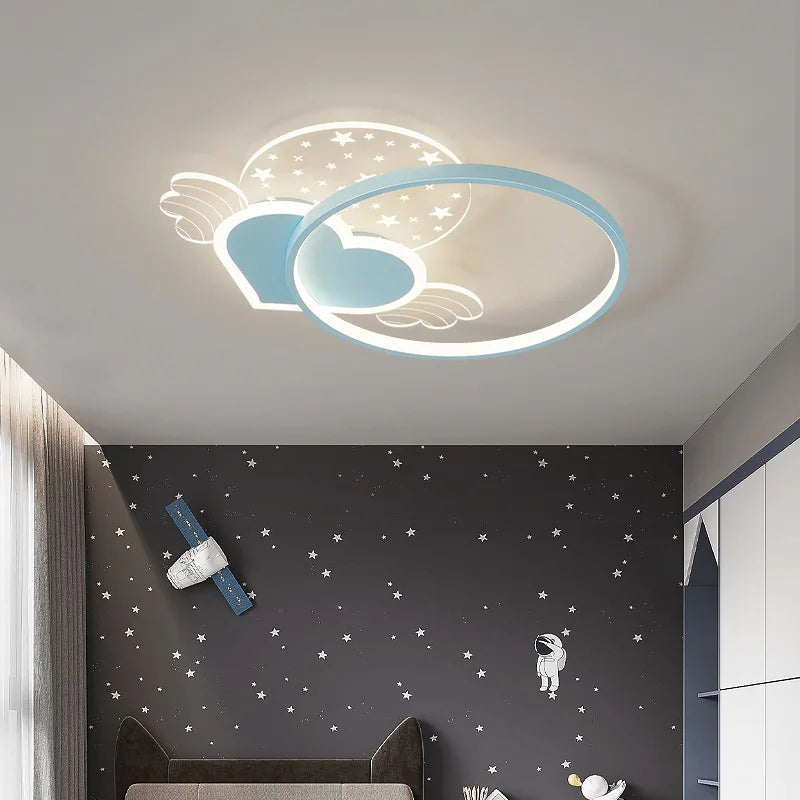 lumière moderne simple et romantique pour chambre d'enfant
