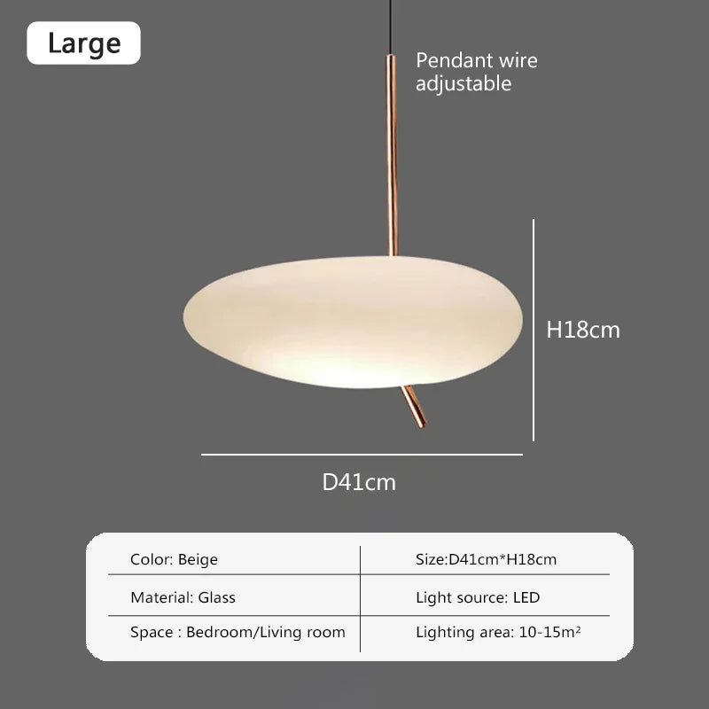 lampe led nordique suspendue avec interrupteur tactile et galets de verre